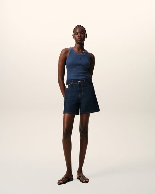 Blue Cotton Ami De Coeur Tanktop