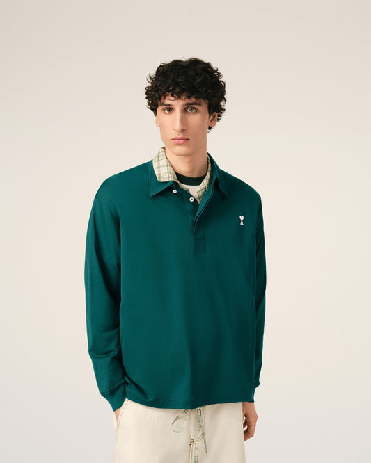 Green Cotton Ami De Coeur Polo