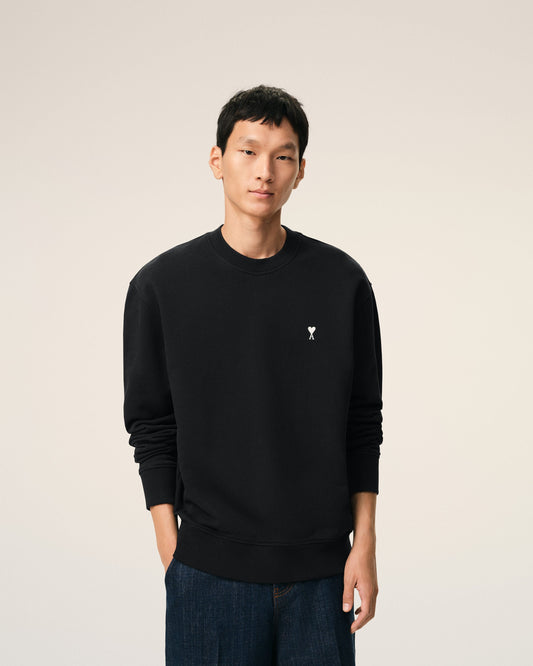 Black Cotton Ami De Coeur Sweatshirt
