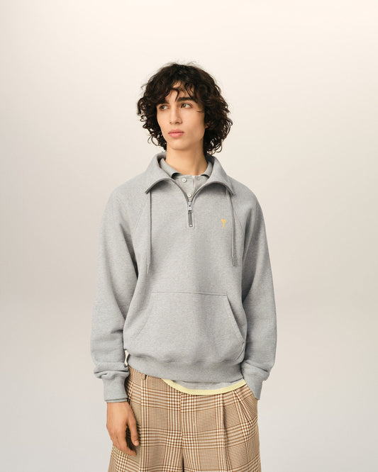 Grey Cotton Ami De Coeur Sweatshirt