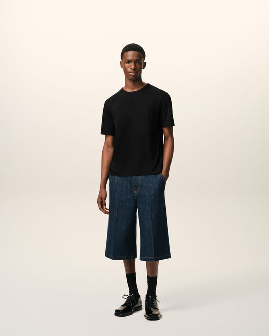 Black Cotton Ami De Coeur T-shirt
